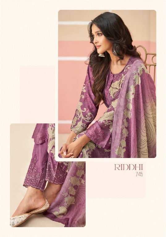 ridhi by sahiba digital print unique muslin silk 3pcs suits