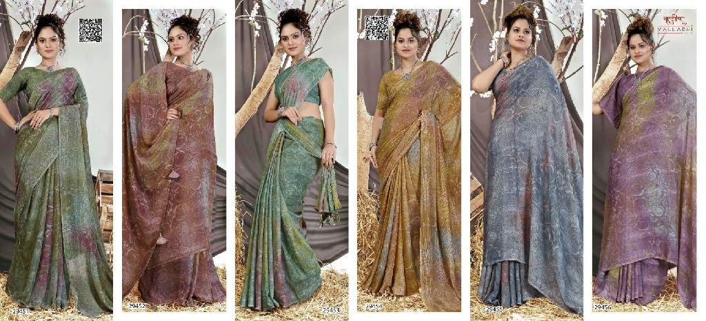 brahmaputra vol 6 by vallabhi casual wear georgette saree