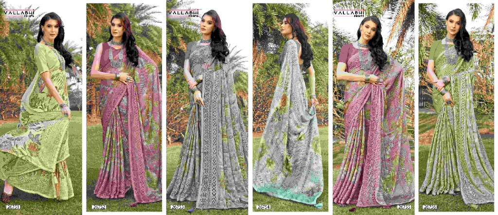 Vallabhi Jagmaya Vol-3 Wholesale Brasso Fabric Ethnic Sarees