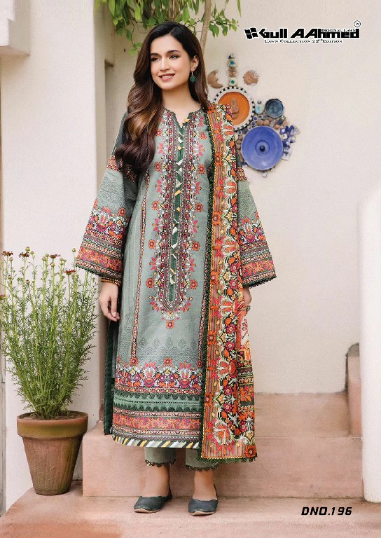 GULL AAHMED LAWN COLLECTION VOL 22 TRENDY COMFY WEAR PAKISTANI UNSTITCH SALWAR KAMEEZ