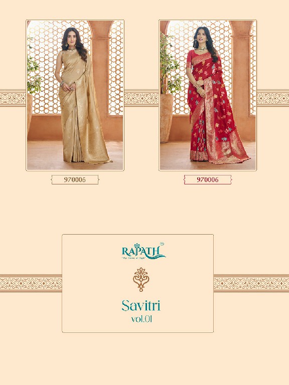 Rajpath Savitri Vol-1 Wholesale Pure Soft Banarasi Silk Party Wear Sarees