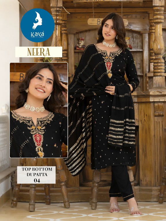 Kaya Neera Wholesale 3 Piece Concept With Straight Cut Suits