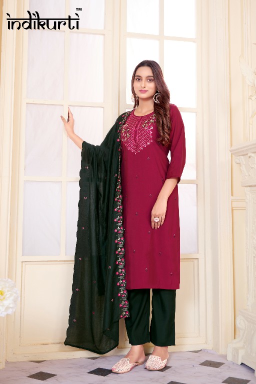 indikurti meera trendz shivani vol 2 modal embroidery work full stitch salwar kameez