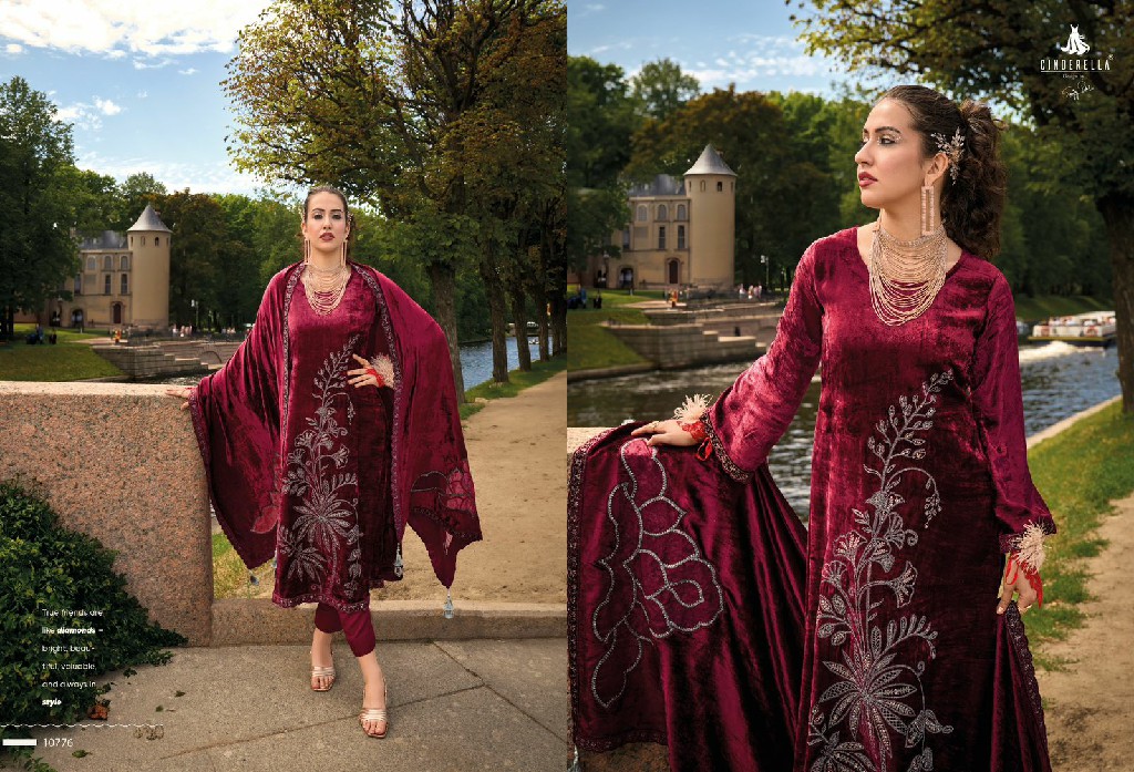 moscow story by Cinderella pure velvet designer winter trendy suits