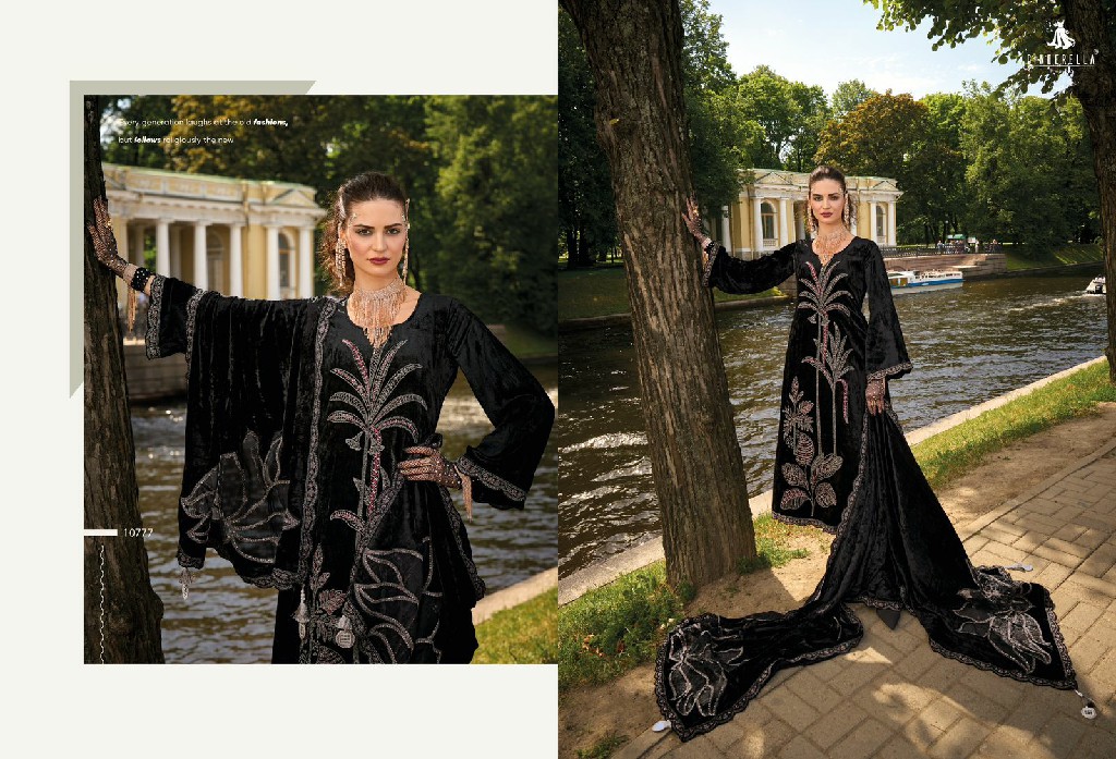 moscow story by Cinderella pure velvet designer winter trendy suits