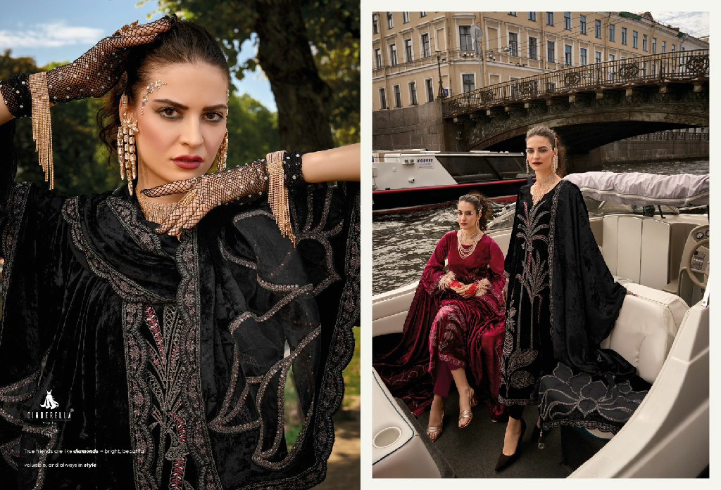 moscow story by Cinderella pure velvet designer winter trendy suits