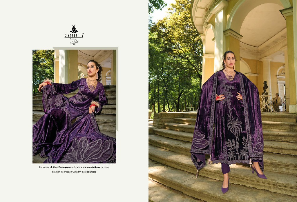 moscow story by Cinderella pure velvet designer winter trendy suits