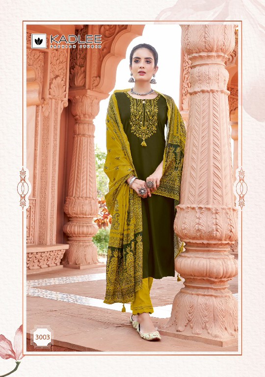 kadlee sukanya rayon thread work readymade classic look salwar suit
