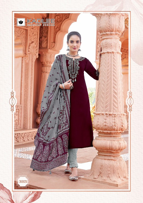 kadlee sukanya rayon thread work readymade classic look salwar suit