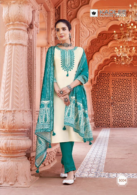 kadlee sukanya rayon thread work readymade classic look salwar suit