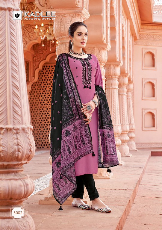 kadlee sukanya rayon thread work readymade classic look salwar suit