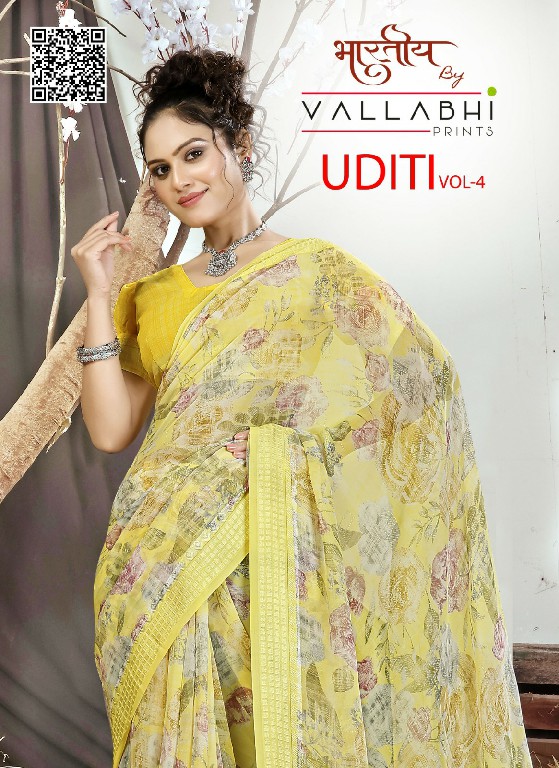 Vallabhi Uditi Vol-4 Wholesale Georgette Ethnic Indian Sarees