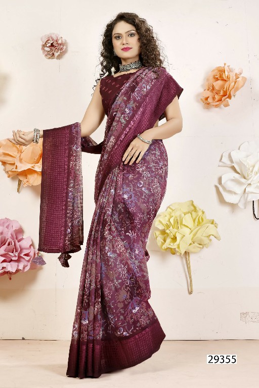 Vallabhi Ronnie Wholesale Georgette Fabrics Sarees