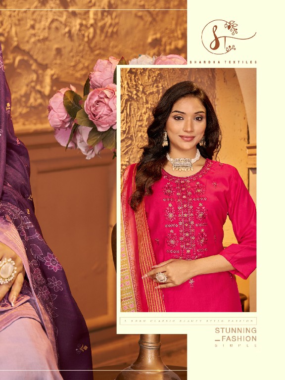 Shardha Textiles Arzoo Silk Wholesale Readymade 3 Piece Suits