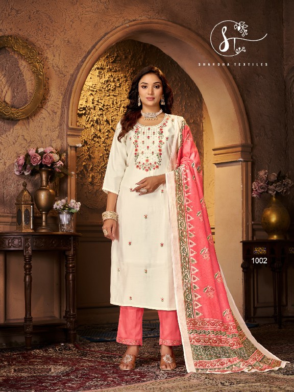 Shardha Textiles Arzoo Silk Wholesale Readymade 3 Piece Suits