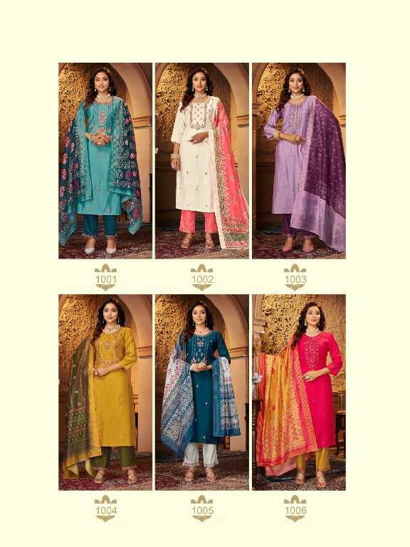 Shardha Textiles Arzoo Silk Wholesale Readymade 3 Piece Suits