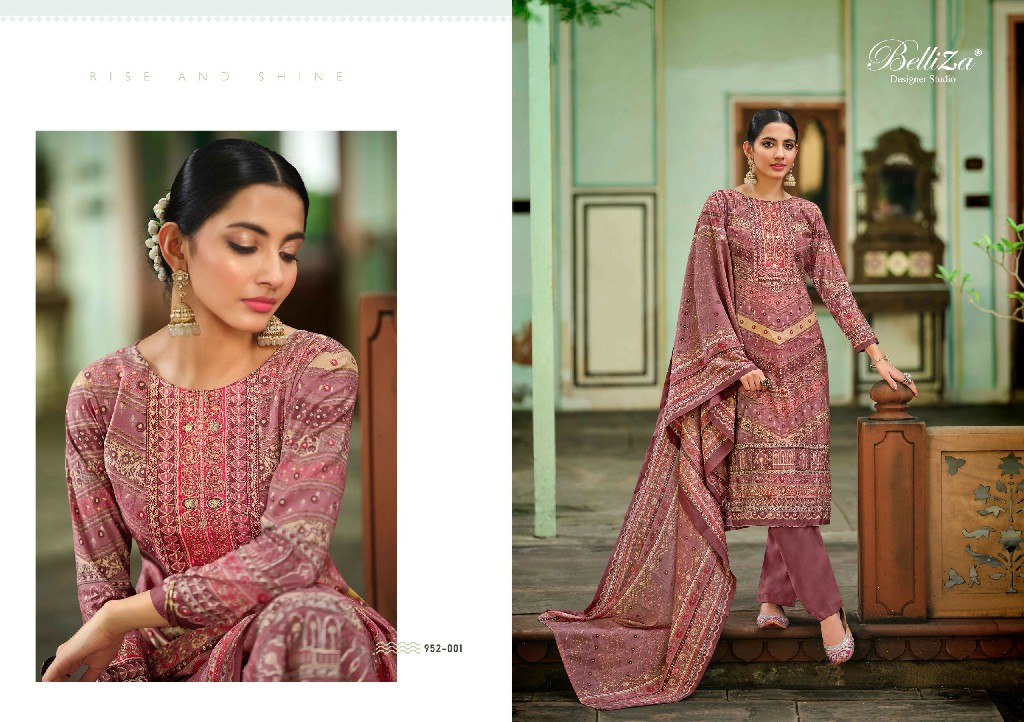 Belliza Shayoni Wholesale Pure Modal Viscose With Embroidery Dress Material