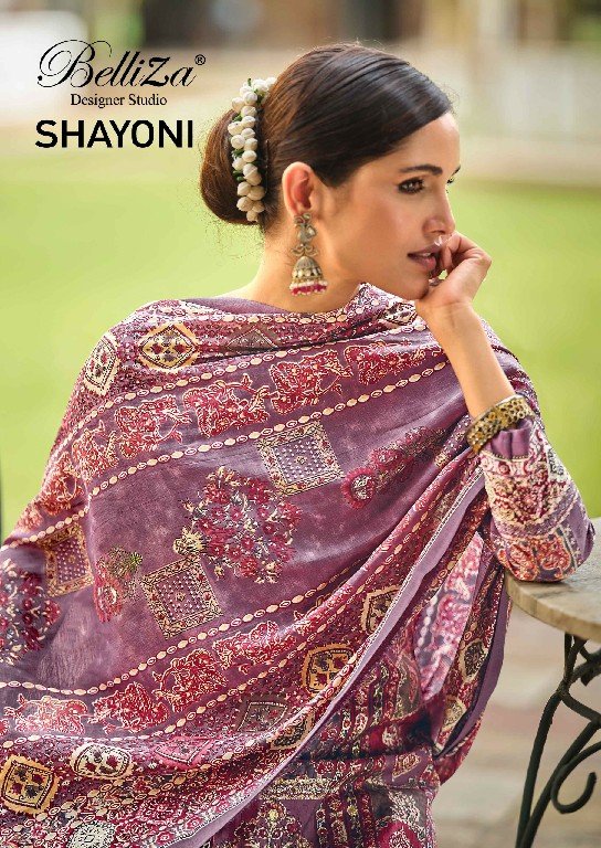 Belliza Shayoni Wholesale Pure Modal Viscose With Embroidery Dress Material