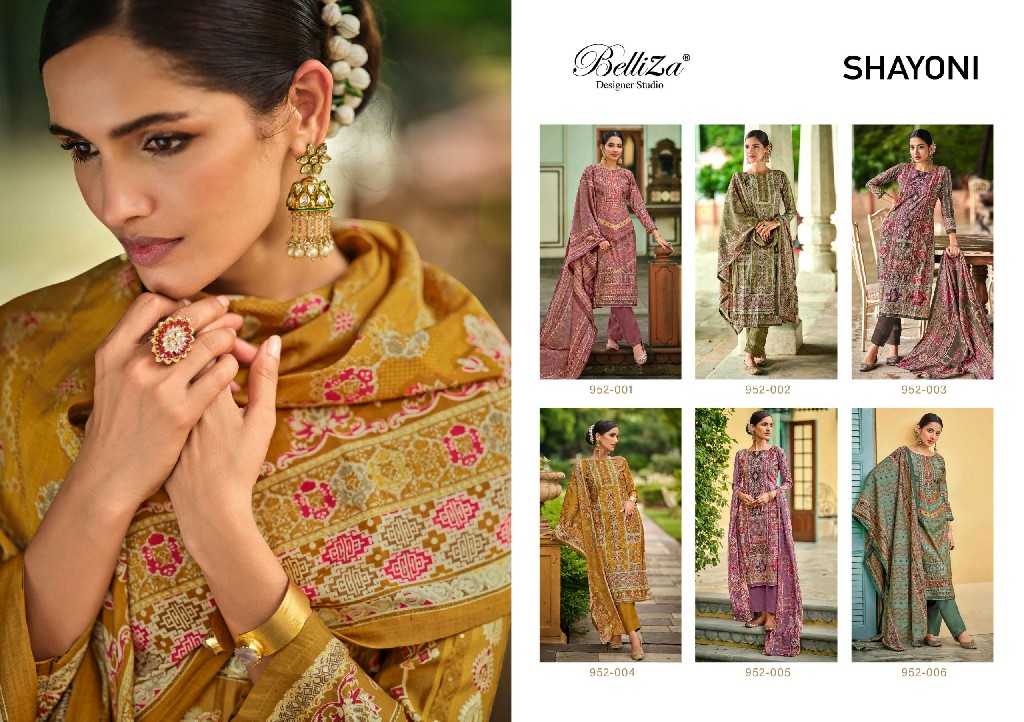 Belliza Shayoni Wholesale Pure Modal Viscose With Embroidery Dress Material