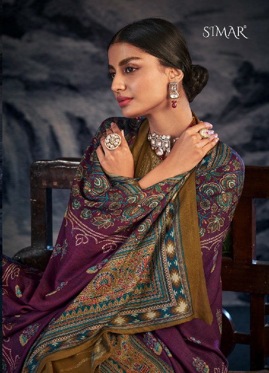 Glossy Simar Noori Wholesale Pure Viscose Pashmina Winter Salwar Suits