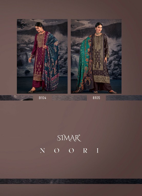 Glossy Simar Noori Wholesale Pure Viscose Pashmina Winter Salwar Suits