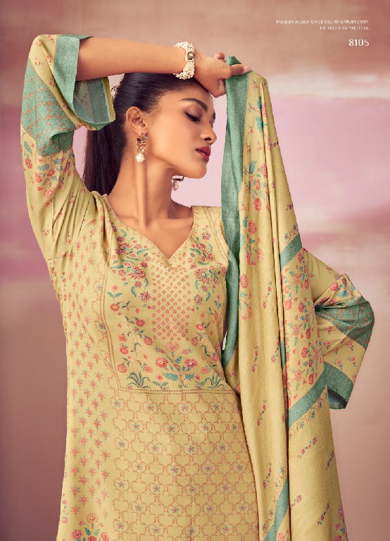 Glossy Simar Sanofar Wholesale Viscose Pashmina Winter Salwar Suits