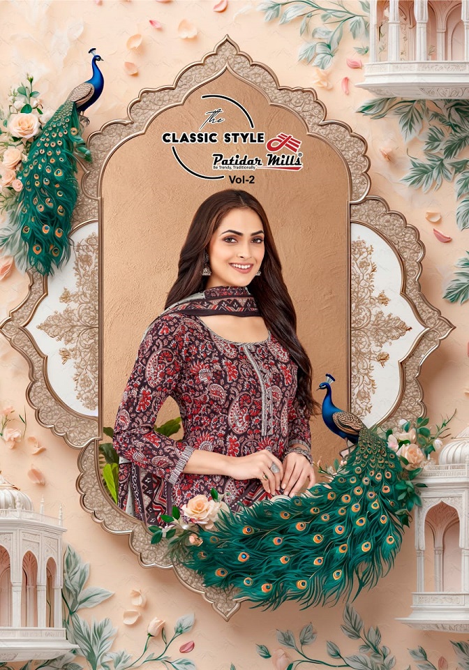 Patidar Mills Classic Style Vol-2 Wholesale Cotton Printed Dress Material