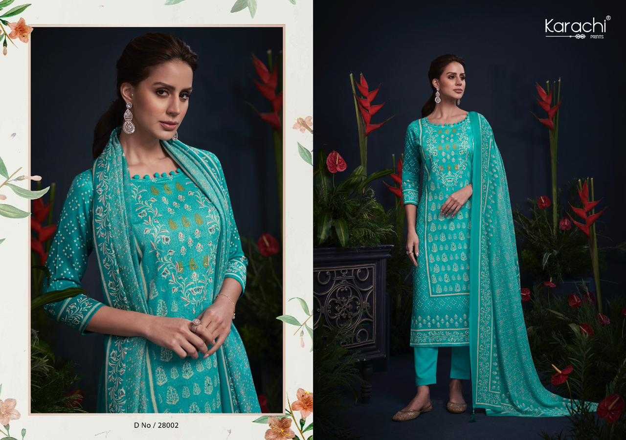 kesar karachi Prints mahroom viscose jam cotton suits online