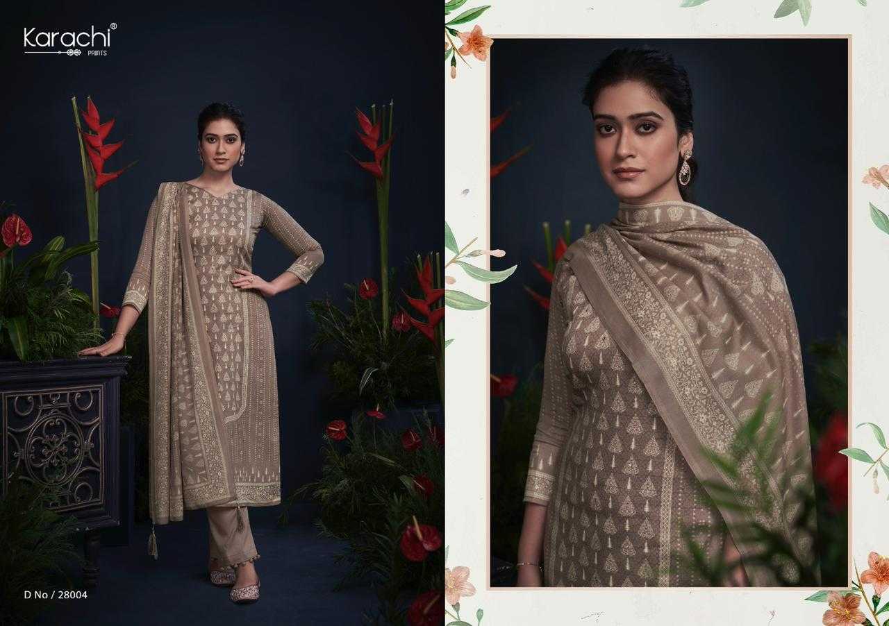 kesar karachi Prints mahroom viscose jam cotton suits online