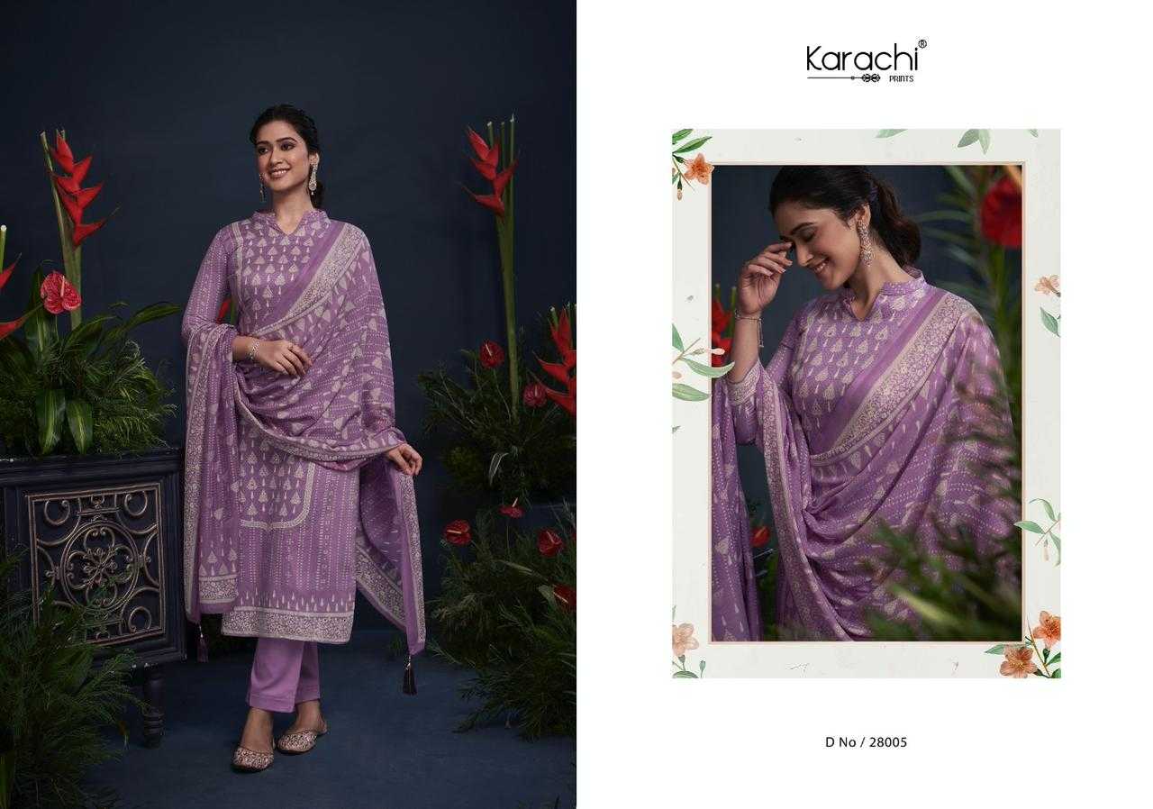 kesar karachi Prints mahroom viscose jam cotton suits online