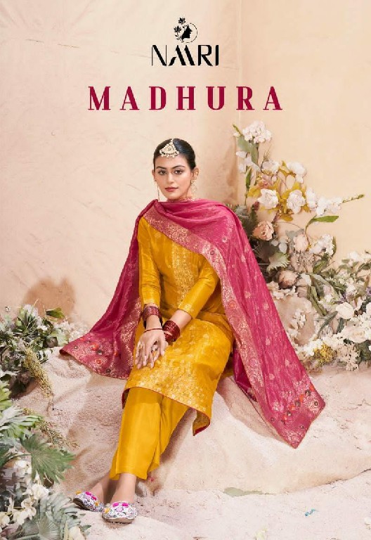 Naari Madhura Wholesale Pure Simmer Jacquard Dress Material