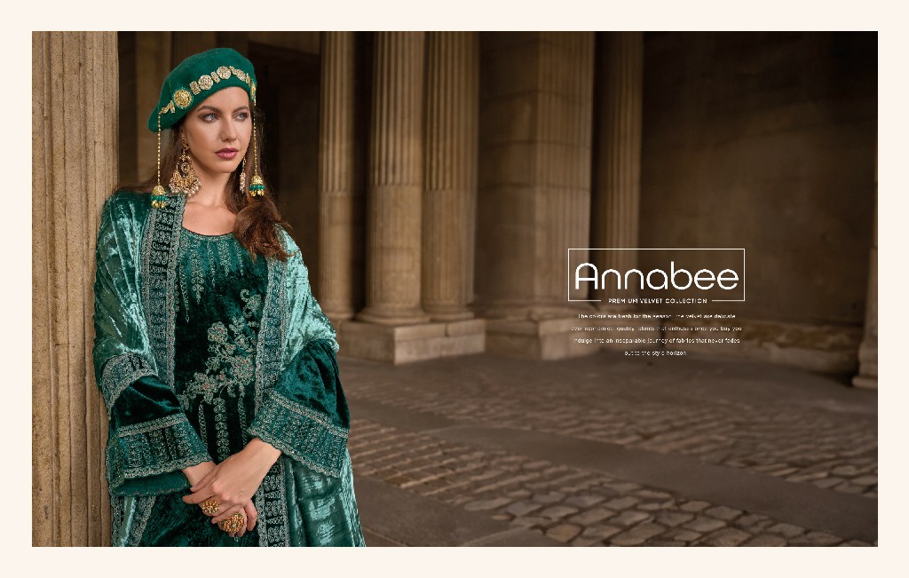 Rangati Annabee Wholesale Plush Velvet With Cord Embroidery Winter Suits