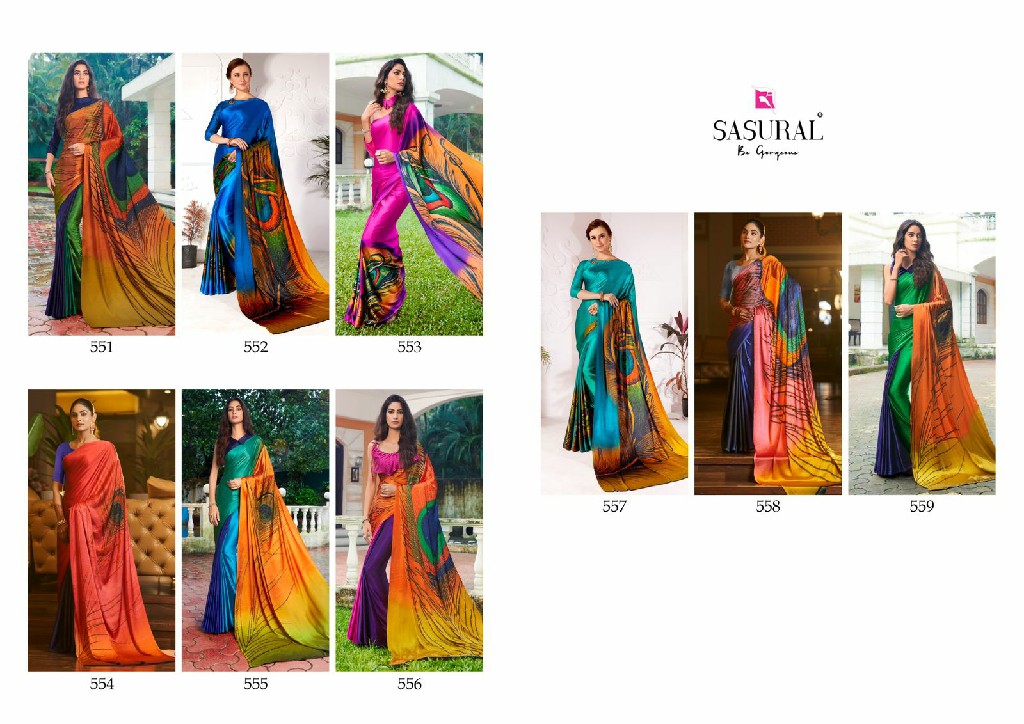 Sasural Mor Pankh Wholesale Satin Silk With Hand Print And Stone Diamond Sarees