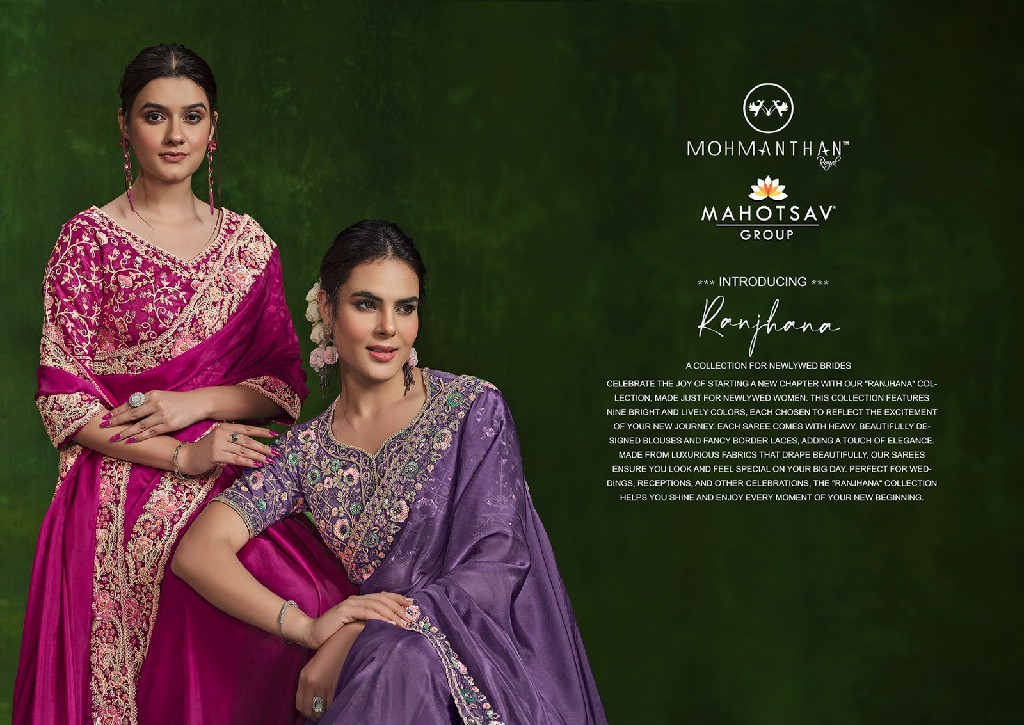 Mahotsav Mohmanthan 24300 Series Ranjhana Wholesale Designer Saree Collection