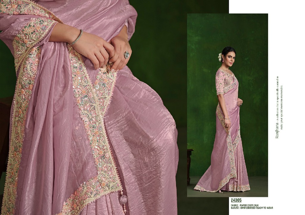 Mahotsav Mohmanthan 24300 Series Ranjhana Wholesale Designer Saree Collection