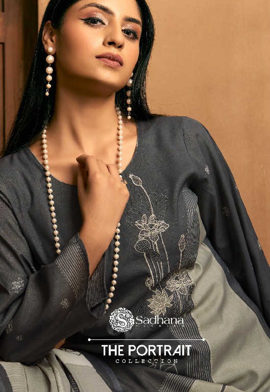 Sadhana The Portrait Wholesale Pure Simar Musline With Fancy Work Salwar Suits