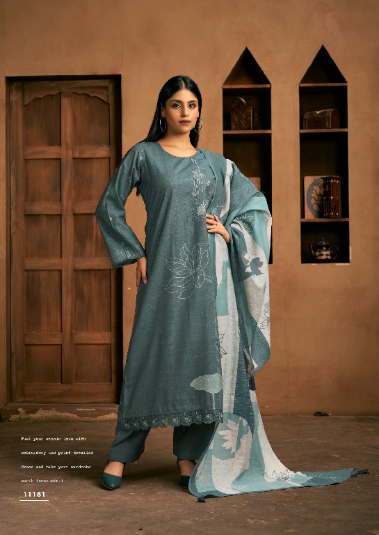 Sadhana The Portrait Wholesale Pure Simar Musline With Fancy Work Salwar Suits