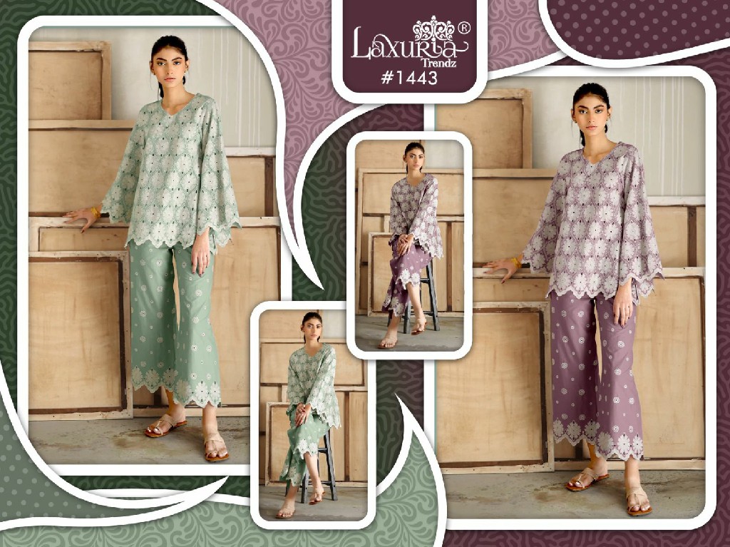 Laxuria D.no 1443 Wholesale Premium Quality Co-Ord Sets