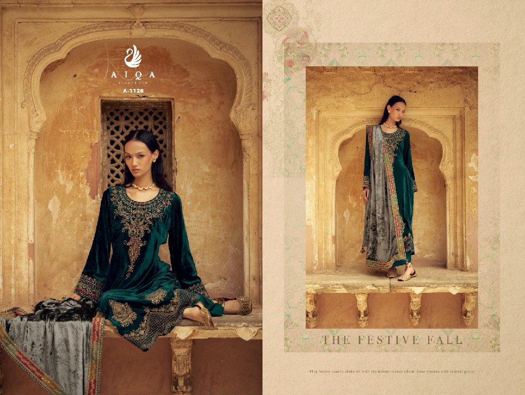AIQA Senora Wholesale Pure Velvet With Fancy Work Winter Collection