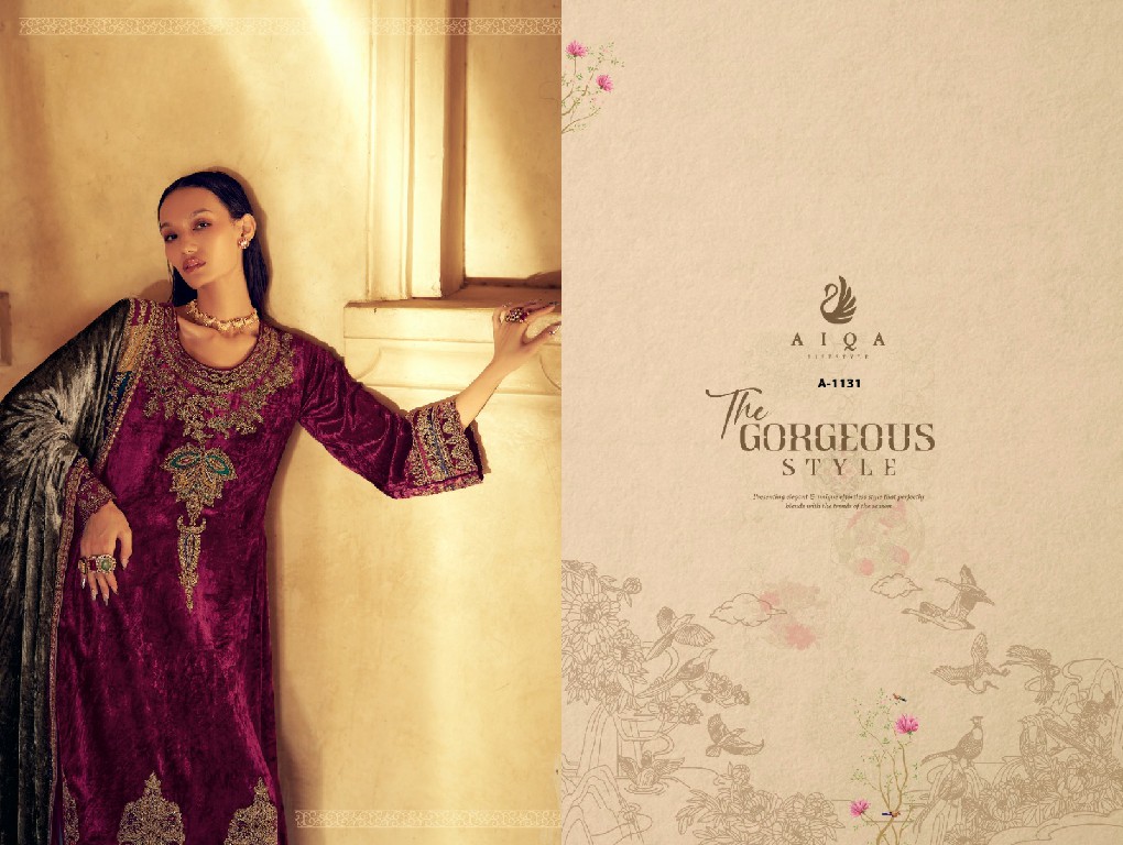 AIQA Senora Wholesale Pure Velvet With Fancy Work Winter Collection