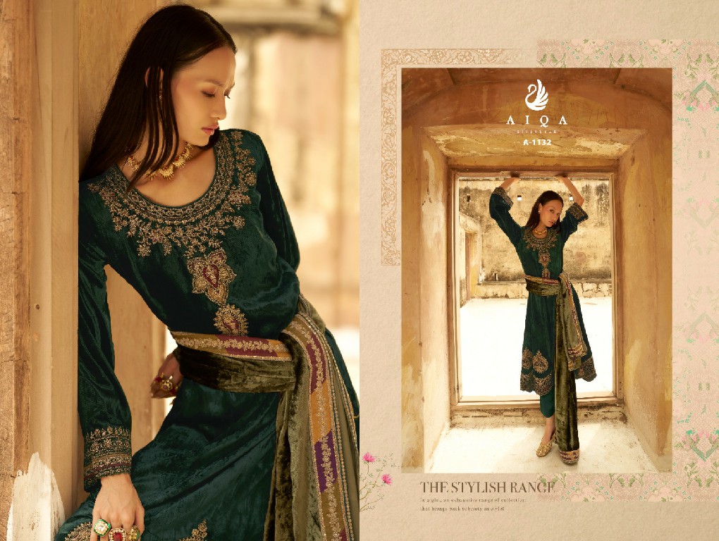 AIQA Senora Wholesale Pure Velvet With Fancy Work Winter Collection