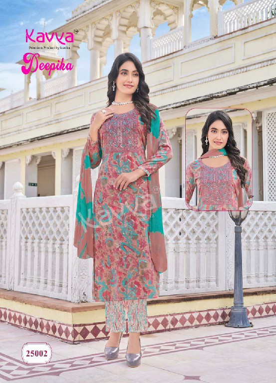 KAVYA DEEPIKA VOL 25 READYMADE BEAUTIFUL STRAIGHT KURTI PANT DUPATTA