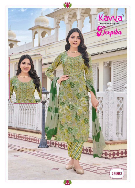 KAVYA DEEPIKA VOL 25 READYMADE BEAUTIFUL STRAIGHT KURTI PANT DUPATTA