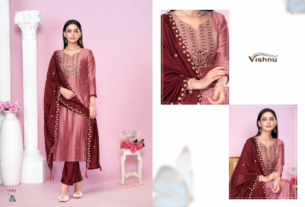 vishnu jasmeen 71001-71010 vichitra silk new trendy unstitch salwar suit