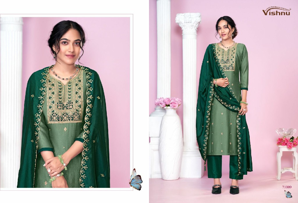 vishnu jasmeen 71001-71010 vichitra silk new trendy unstitch salwar suit