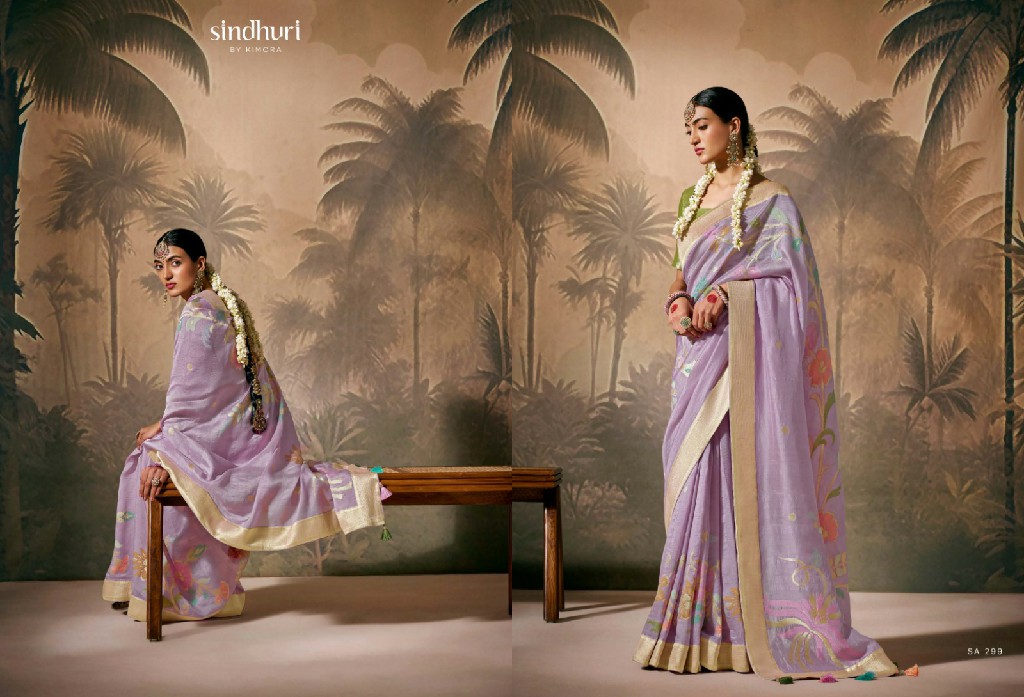 sindhuri kimora rasm 299-307 series munga silk zari work designer saree