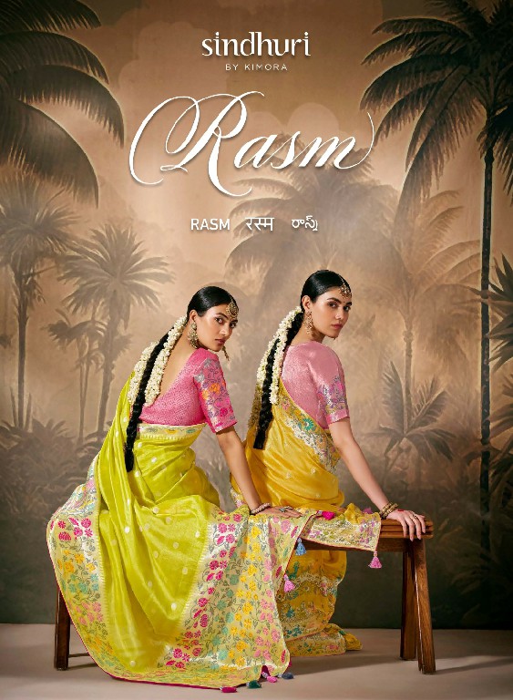 sindhuri kimora rasm 299-307 series munga silk zari work designer saree