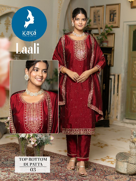 Kaya Laali Wholesale 3 Piece Straight Cut Concept Salwar Suits