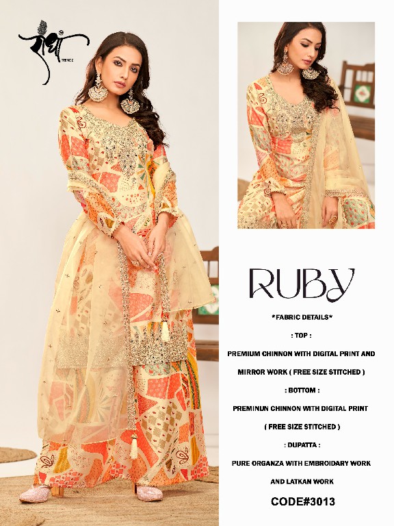 Radha Ruby Wholesale Free Size Stitched Readymade Salwar Suits