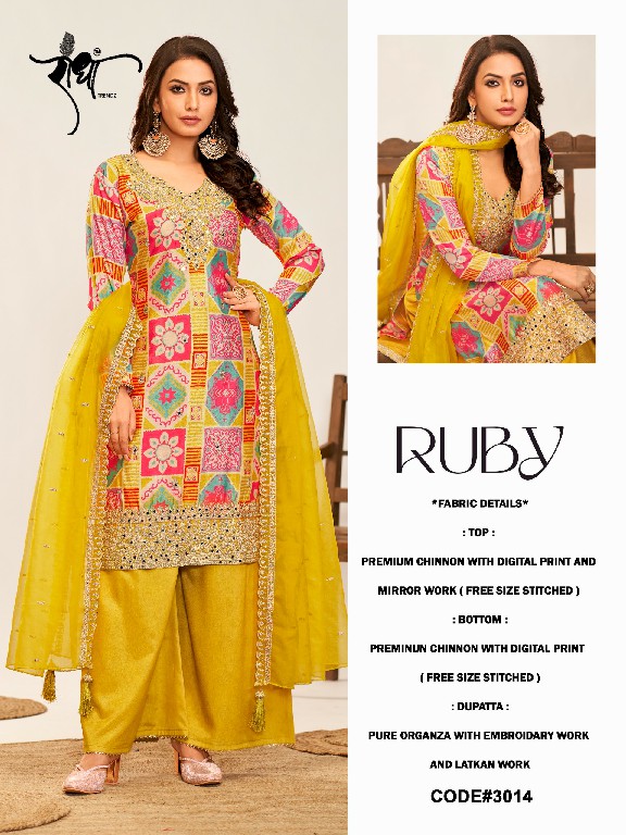 Radha Ruby Wholesale Free Size Stitched Readymade Salwar Suits